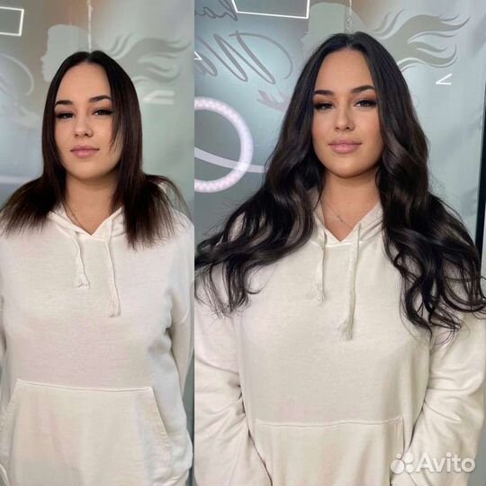 Наращивание волос, снятие нарощенных волос