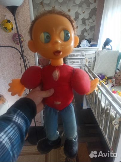 Кукла СССР Антошка футболист под восстановление