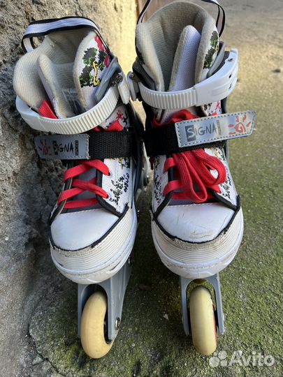 Роликовые коньки детские раздвижные 33 36
