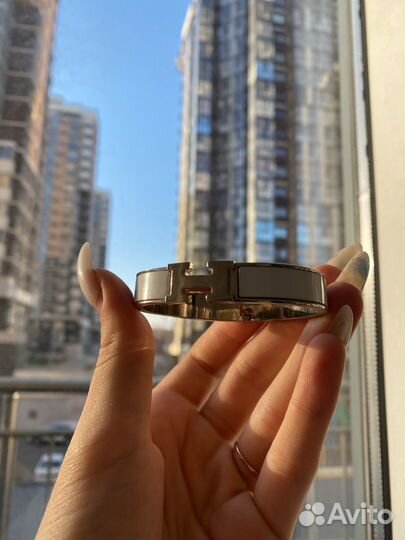 Браслет hermes серебро