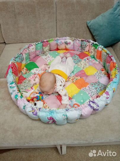 Одеяло коврик кокон для младенцев