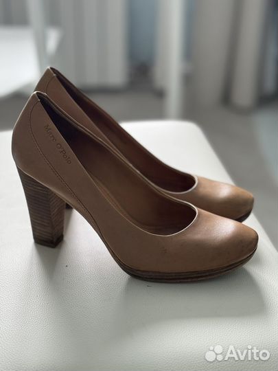 Marc O'Polo туфли беж на каблуке оригинал