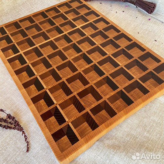 Доска кухонная, торцевая разделочная доска