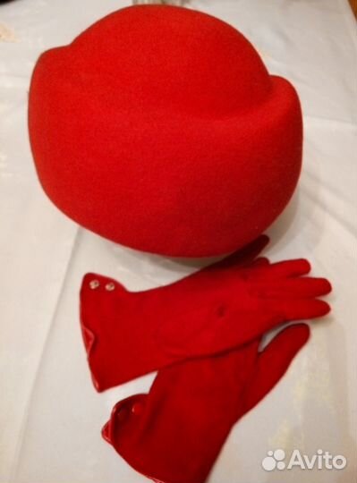 Шляпка+перчатки