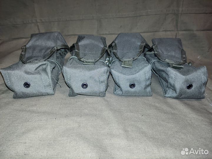 Подсумок на 2 магазина ак (комплект из 4 штук)