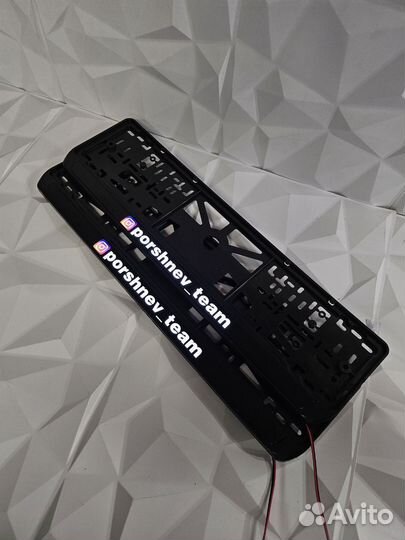 Номерная лед рамка с вашим дизайном