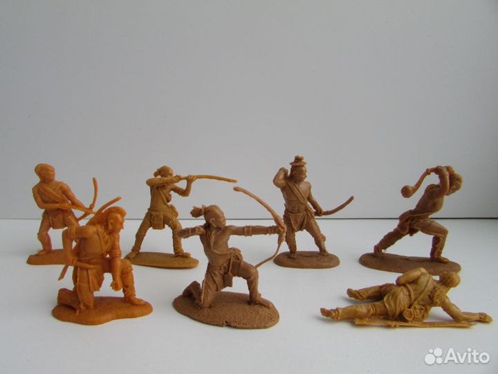 Индейцы солдатики Barzso реплика Резинопластик