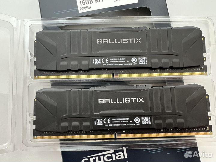 Оперативная память Crucial Ballistix DDR4 3600 мгц
