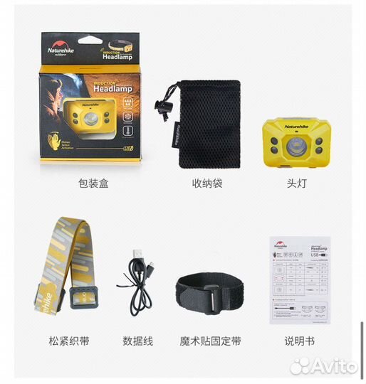 Налобный фонарь светодиодный