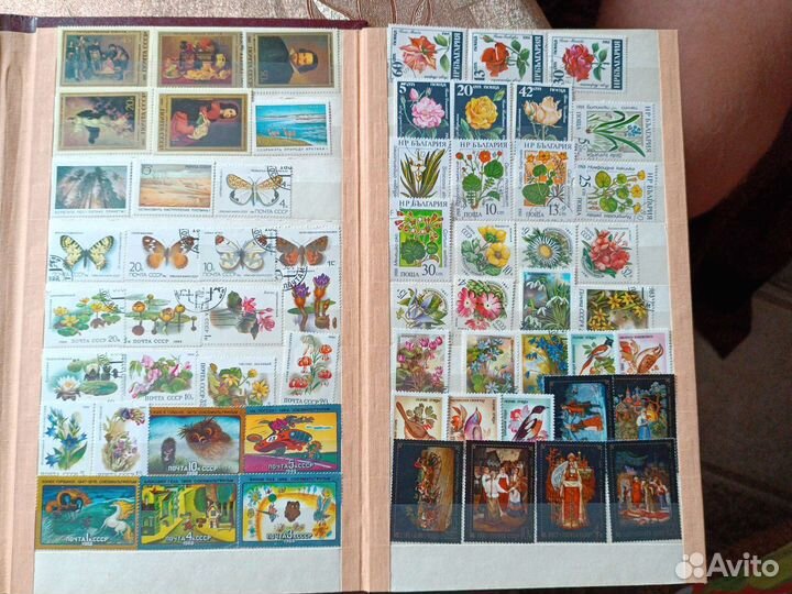 Почтовые марки СССР с альбомом. Доставка Авито