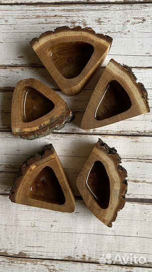 Подсвечники из дерева