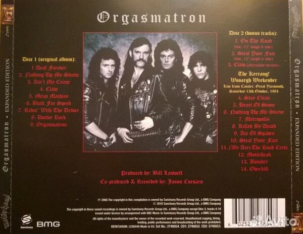 Motorhead - Orgasmatron (DEL.ED.2CD)