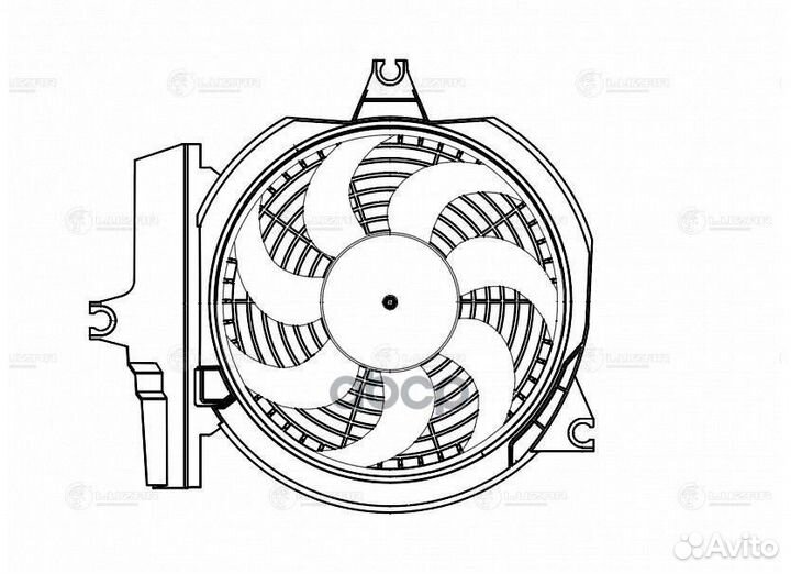 Э/вентилятор кондиц. для а/м Hyundai Santa Fe