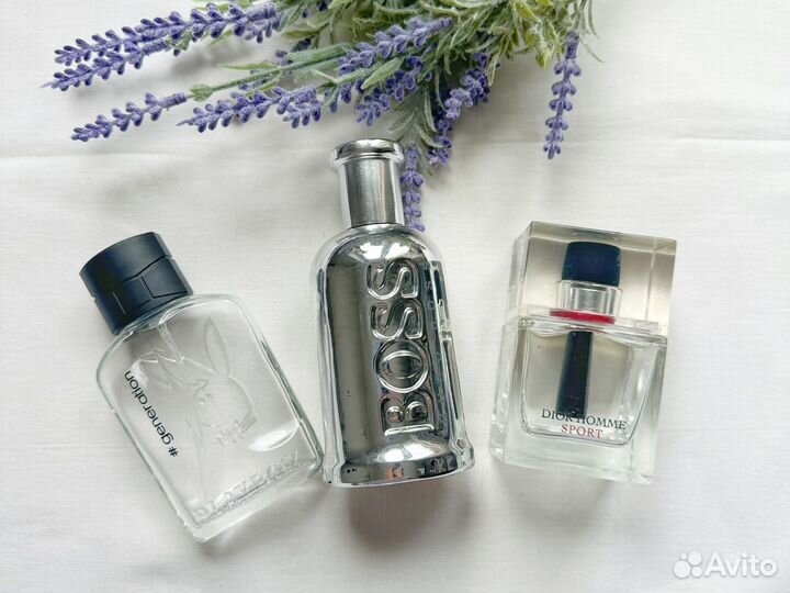 Пустые флаконы от мужского парфюма