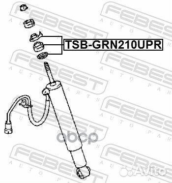 Втулка амортизатора зад прав лев Febest 810