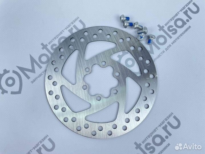 Диск тормозной вело 140 мм с креп. болтами без ада