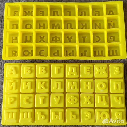Силиконовая форма буквы алфавит