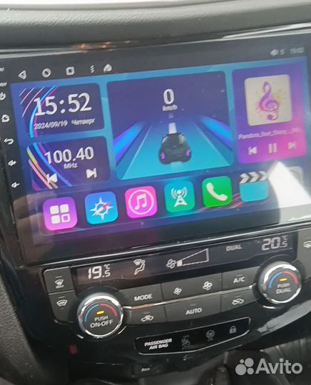 Рамка магнитола Qashqai x trail 10