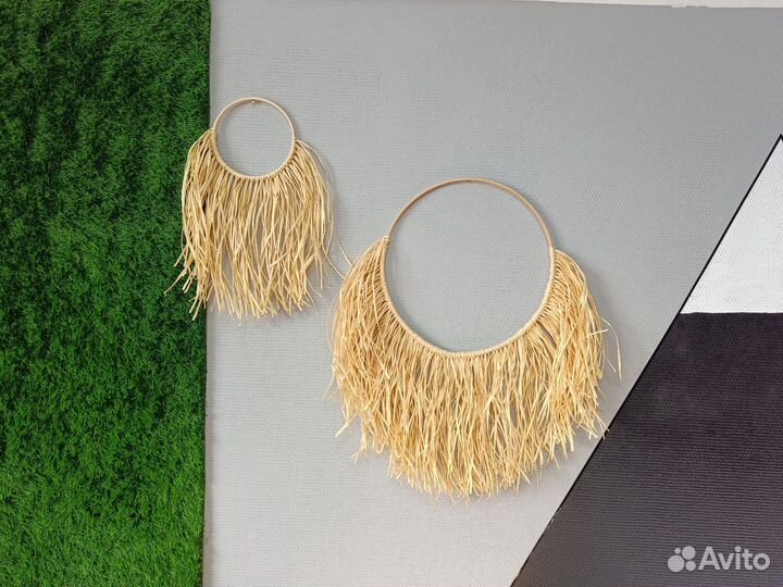 Панно из рафии