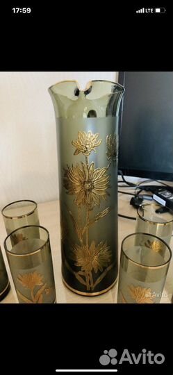 Графин, богемское стекло