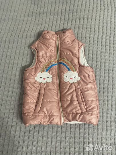 Комбинезон демисезонный и жилетка 74 80