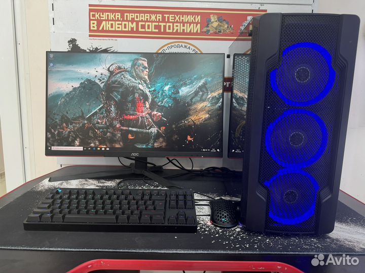 Игровой пк Ryzen 5 5600G/32RAM/RX570/SSD 500 gb