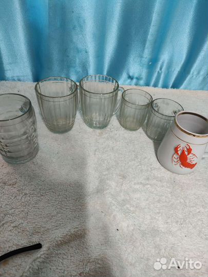 Кружка 0 5л СССР, 0,25 клеймо серп и молот