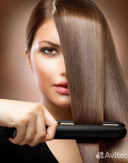 Кератиновое выпрямление волос