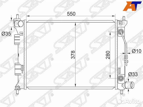Радиатор hyundai elantra