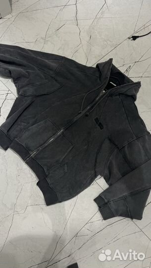 Vetements Тяжелое Зип-Худи