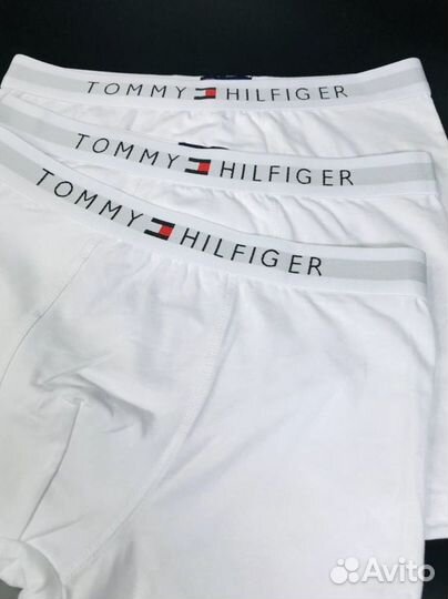 Трусы мужские tommy hilfiger белые хлопок арт.1011