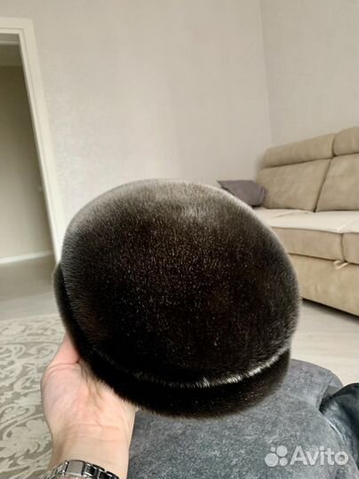 Норковая мужская кепка