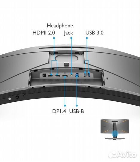 Монитор BenQ mobiuz EX3415R 34 серый