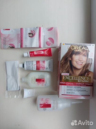 Краска для волос Loreal Exellence 7; 7.1; 8.11