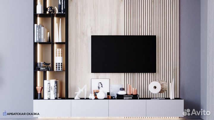 Тумба под тв со шкафом в гостиную