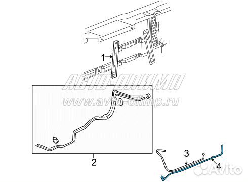 Трубка охлаждения масла АКПП H2 08-09