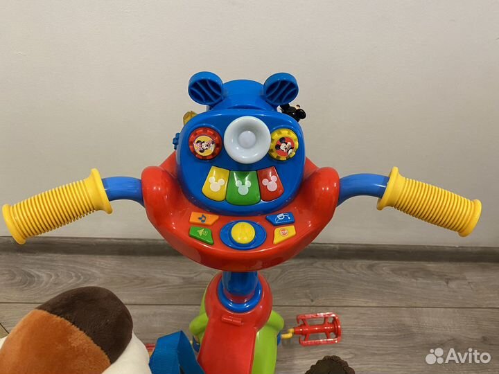 3х колесный велосипед «Микки Маус» с ручкой