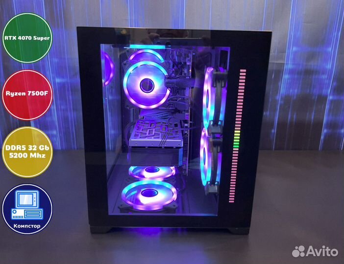 Сборка пк AMD7500F-RTX4070SUP-32DDR5-KEG047851-B650