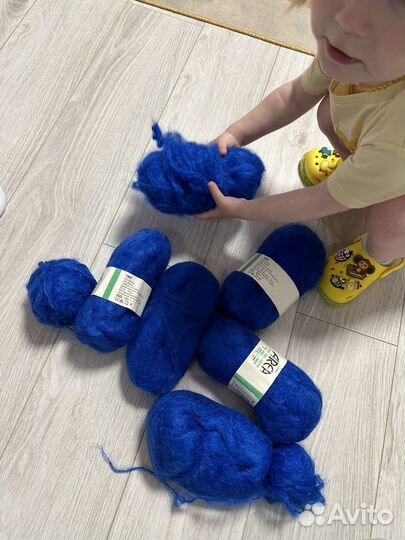 Пряжа для вязания мохер