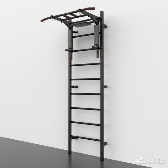 Шведская стенка + Турник Мультихват, Черная