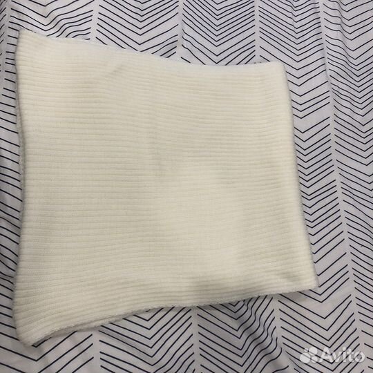 Шарф шерстяной женский белый