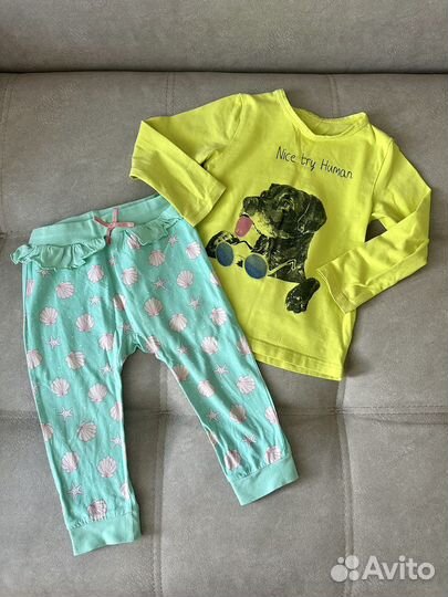 Вещи на девочку, размер 80-86 пакетом