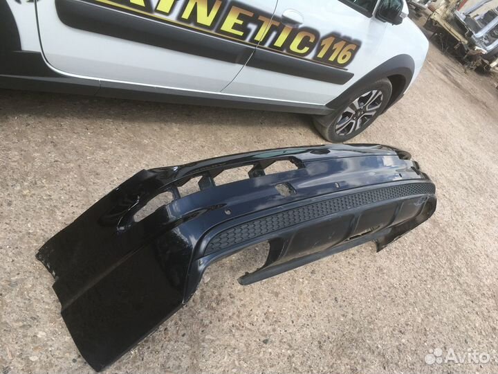 Бампер задний под парктроник Audi Q7 Ауди 2015-20г