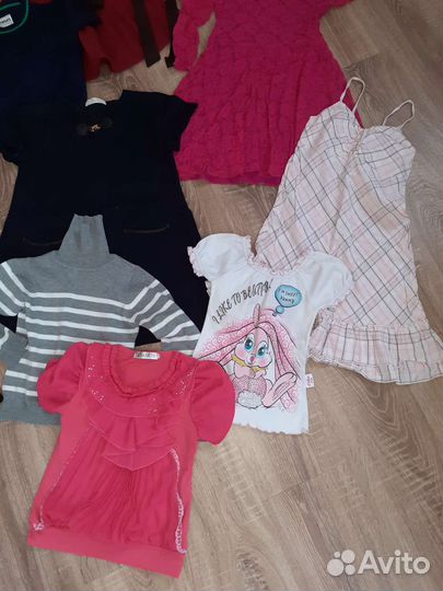 Одежда пакетом для девочки 5-7 лет