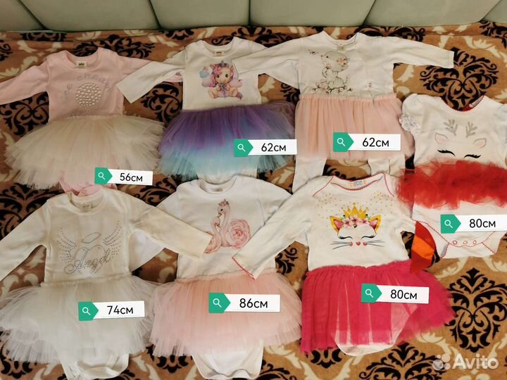 Платья (Боди) на девочкц