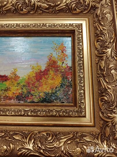 Антикварная картина маслом 50-60 гг