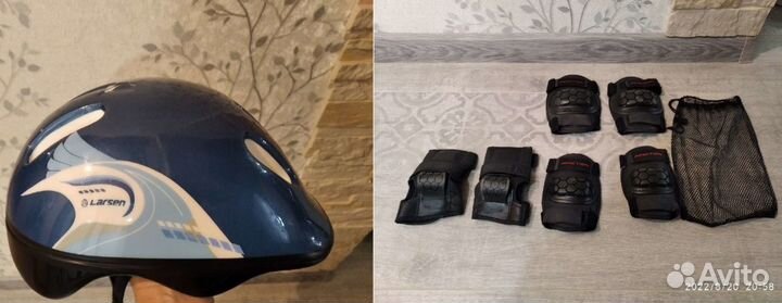 Комплект защиты Reaction (М) и шлем Larsen (54-57)