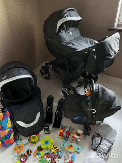 Коляска 3 в 1 camarelo baleo