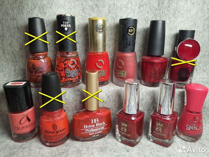 Лаки из личной коллекции Красные / Винные/Rosewood