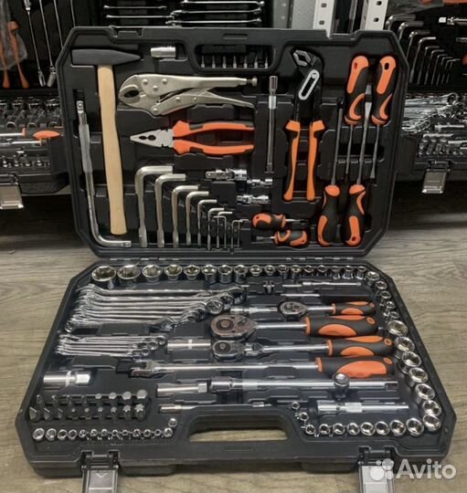 Набор инструментов головки ключи 129 предметов